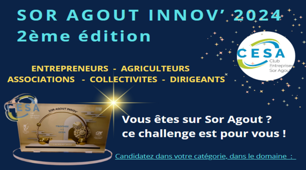 CHALLENGE SOR AGOUT INNOV’ 2024