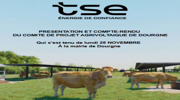 Compte-rendu du Comité de Projet agrivoltaïque de Dourgne du 25 novembre 2024